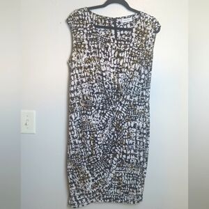 Calvin Klein Faux Wrap Dress Size 14